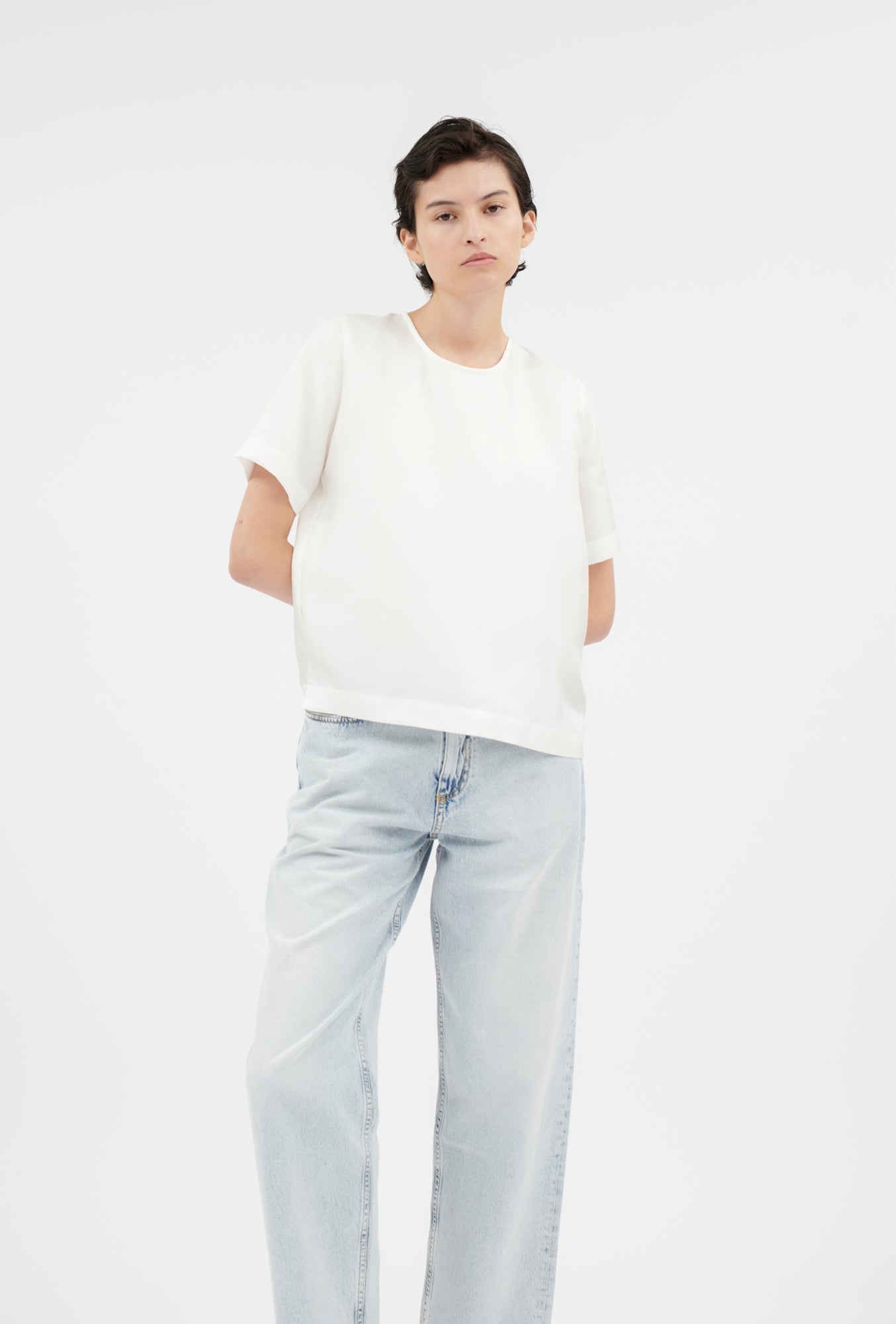 Taneil LS-M Bluse - Butter Milk main image 0