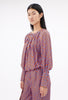 Baisers Silk Twill Bluse, Cobalt from ODEEH