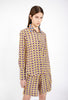 Crossed Waves Bluse, Jade Yellow from ODEEH