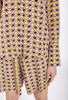 Crossed Waves Bluse, Jade Yellow from ODEEH