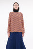 Arabesques Bluse, Brick red from ODEEH