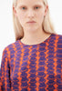 Mini Drapings Bluse, Mandarin from ODEEH