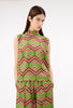 Ribbon Zig Zag Bluse, Grass Green from ODEEH