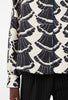Silk Drapings Bluse, Black White from ODEEH