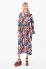 Tulip Stripe Diagonal Kleid, Lapislazuli from ODEEH