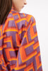 Pop Art Maze Kleid, Glowing Orange from ODEEH