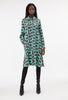 Pop Maze Kleid, Turquoise from ODEEH