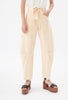 Cotton Linen Twill Hose, Bisquit from ODEEH
