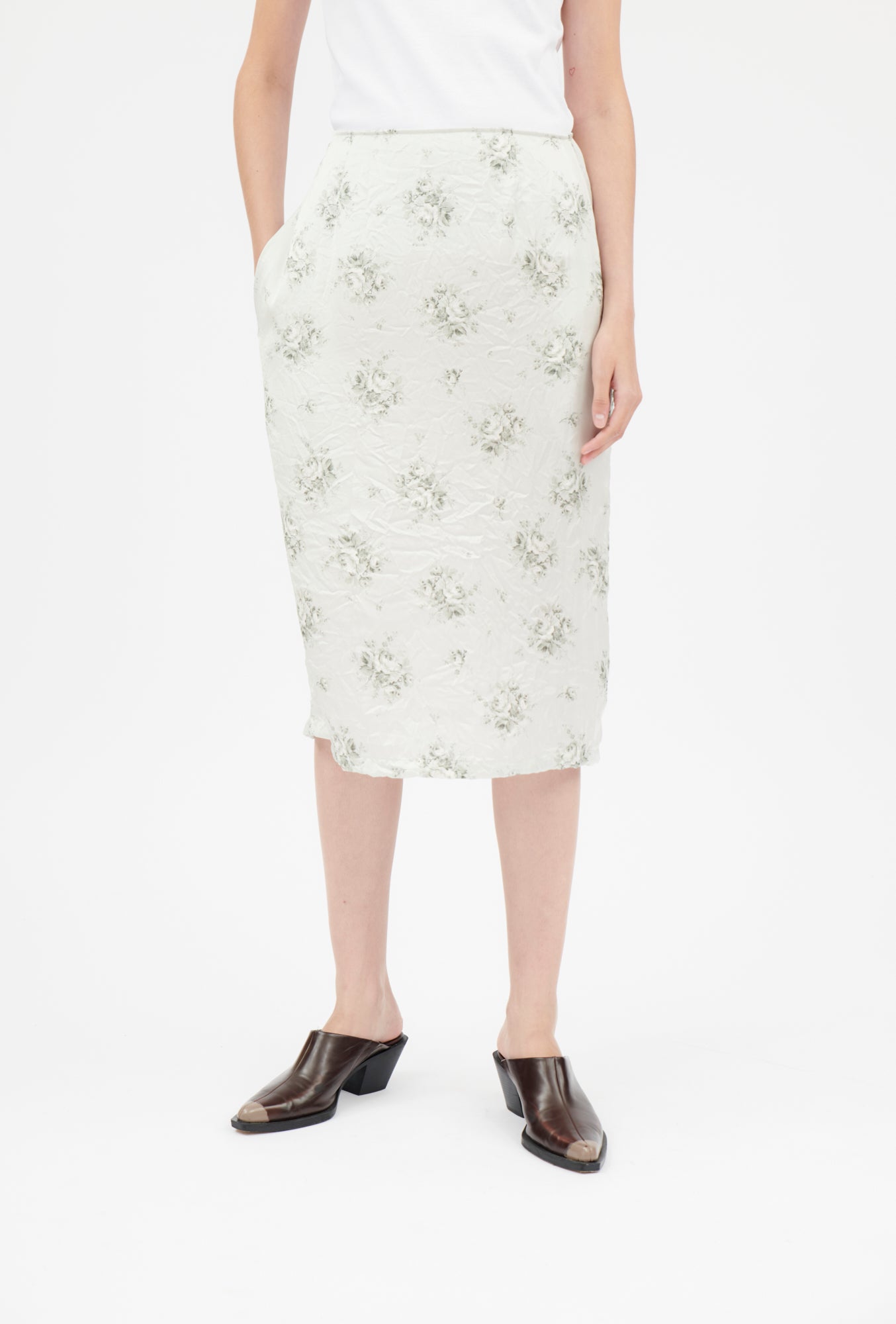 Pre-owned: Odeeh Skirt in Shadow Green