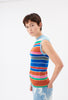 Placed Stripes Merino Extrafine Shirt, Pink from ODEEH