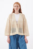 Organic Cotton-Cashmere Cardigan, Cream from ODEEH