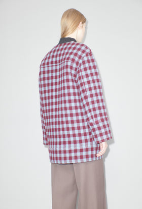 Brushed Vichy Mantel, Crimson from ODEEH 