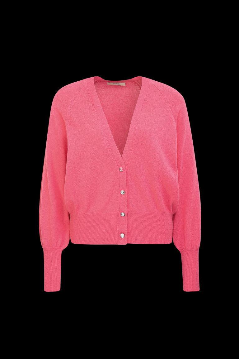 Odeeh Light Cashmere Cardigan, Candy