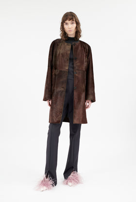 Double Face Coat, Marble Red from ODEEH 