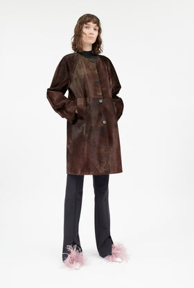 Double Face Coat, Marble Red from ODEEH 