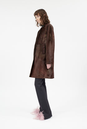 Double Face Coat, Marble Red from ODEEH 