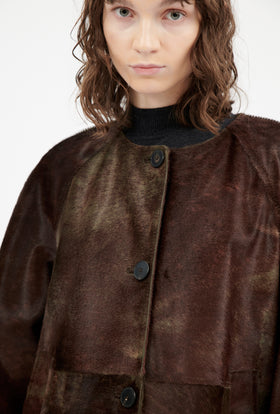 Double Face Coat, Marble Red from ODEEH 