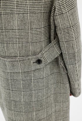 Glencheck Double Face Mantel, Black White from ODEEH 