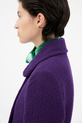 3-D Basket Wave Mantel, Dark Lilac from ODEEH 