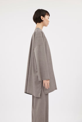 Light Weight Wool Mantel, Taupe from ODEEH 