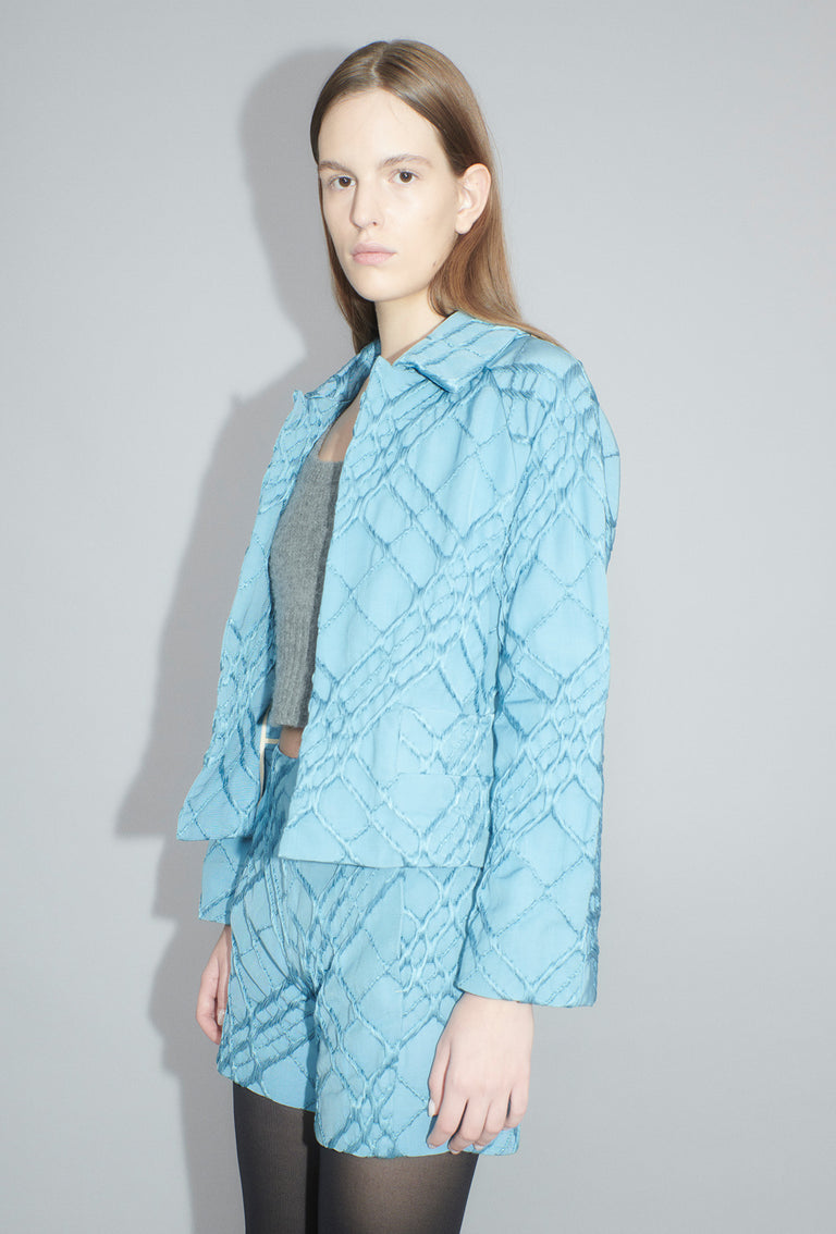 Odeeh Relief Rhombs Jacke, Himmelblau