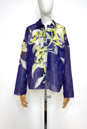 Painted Peonies Jacke, Delphinium from ODEEH 