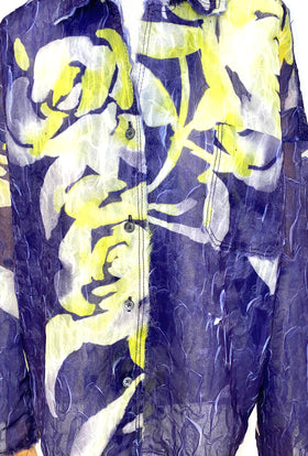 Painted Peonies Jacke, Delphinium from ODEEH 