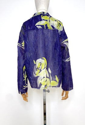 Painted Peonies Jacke, Delphinium from ODEEH 