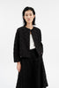 Embroidered Organza Jacke, Jet Black from ODEEH 