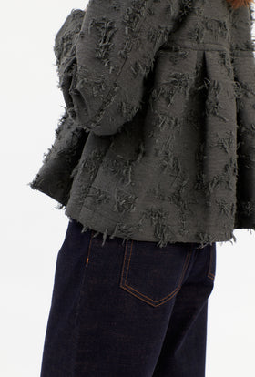 DESTRUCTED JACQUARD Jacke, Iron from ODEEH 