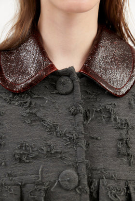 DESTRUCTED JACQUARD Jacke, Iron from ODEEH 