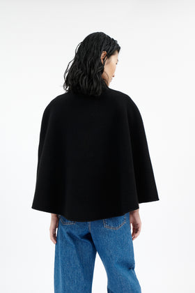 Spongy Double Face Cape, Jet Black from ODEEH 