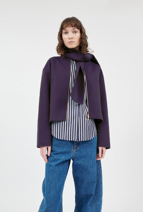 Double Face Coat, Marble Red from ODEEH 