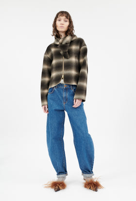 Shadow Check Double Face Jacke, Fango from ODEEH 
