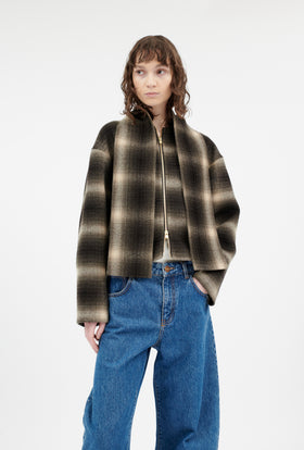 Shadow Check Double Face Jacke, Fango from ODEEH 