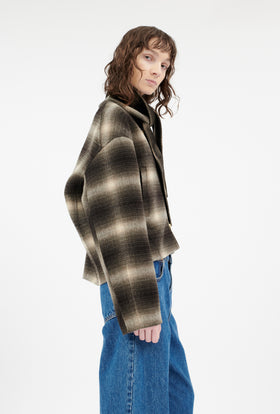 Shadow Check Double Face Jacke, Fango from ODEEH 