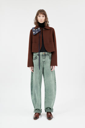 Double Face Coat, Marble Red from ODEEH 