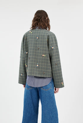 Double Face Coat, Marble Red from ODEEH 
