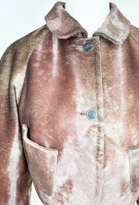 Double Face Coat, Marble Red from ODEEH 