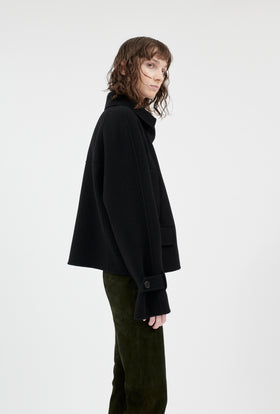 Spongy Double Face Jacke, Jet Black from ODEEH 