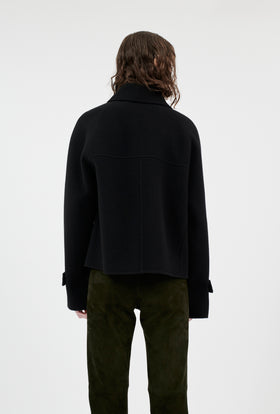 Spongy Double Face Jacke, Jet Black from ODEEH 