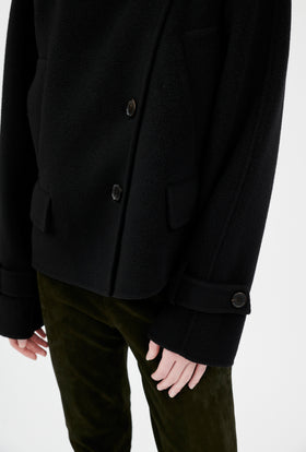 Spongy Double Face Jacke, Jet Black from ODEEH 