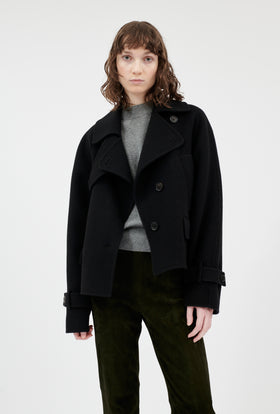 Spongy Double Face Jacke, Jet Black from ODEEH 