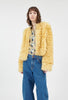 Tigrado Sheep Fell Jacke, Jade Yellow from ODEEH 