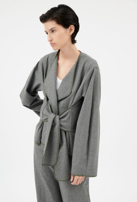 Double Face Coat, Marble Red from ODEEH 