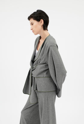 Double Face Coat, Marble Red from ODEEH 