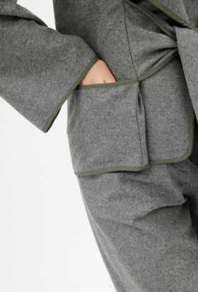 Double Face Coat, Marble Red from ODEEH 