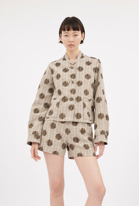 Double Face Coat, Marble Red from ODEEH 