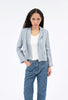 FANCY HERINGBONE Jacke, Foggy Blue from ODEEH 