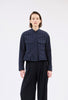 Paper Touch Stripe Jacket, Marine from ODEEH 